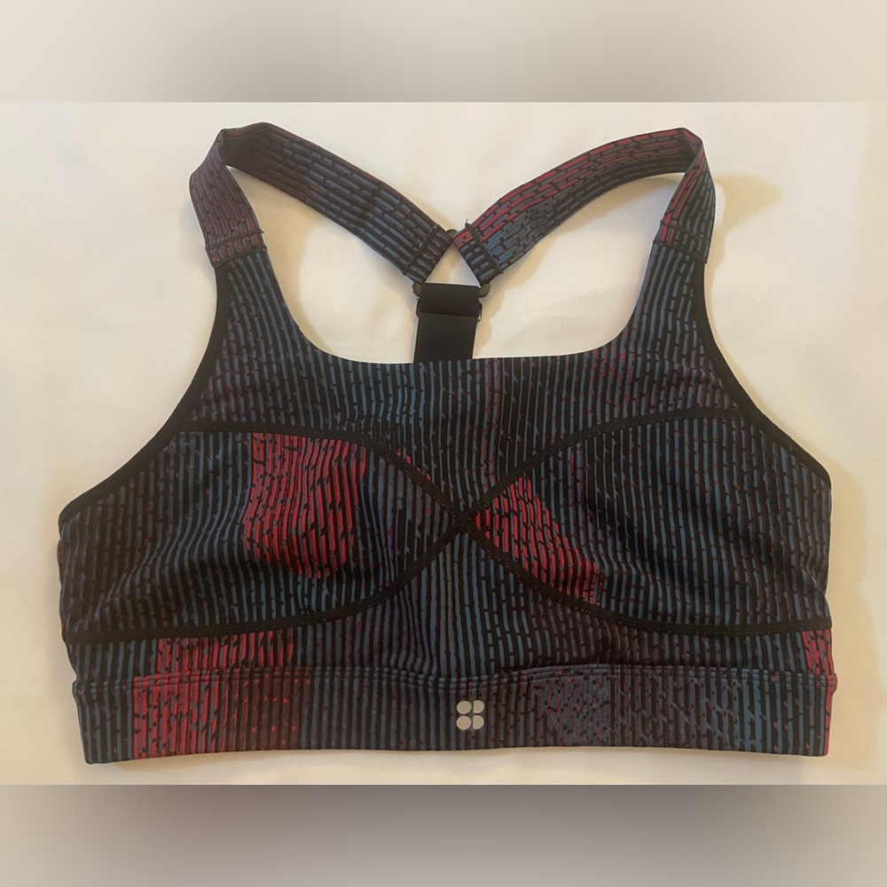 Sweaty Betty Multicolor Striped Sports Bra
